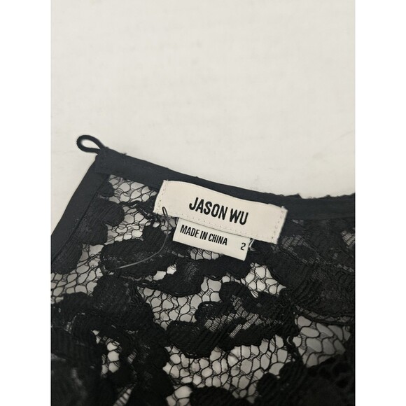 NWT Jason Wu 2 Piece Set Pencil Skirt & Top Black Lace Size 2  $400 MSRP - Picture 15 of 15